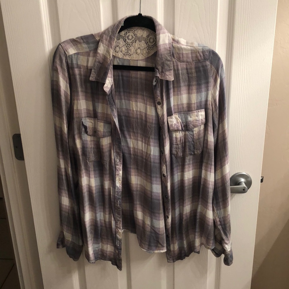 Purple Flannel shirt